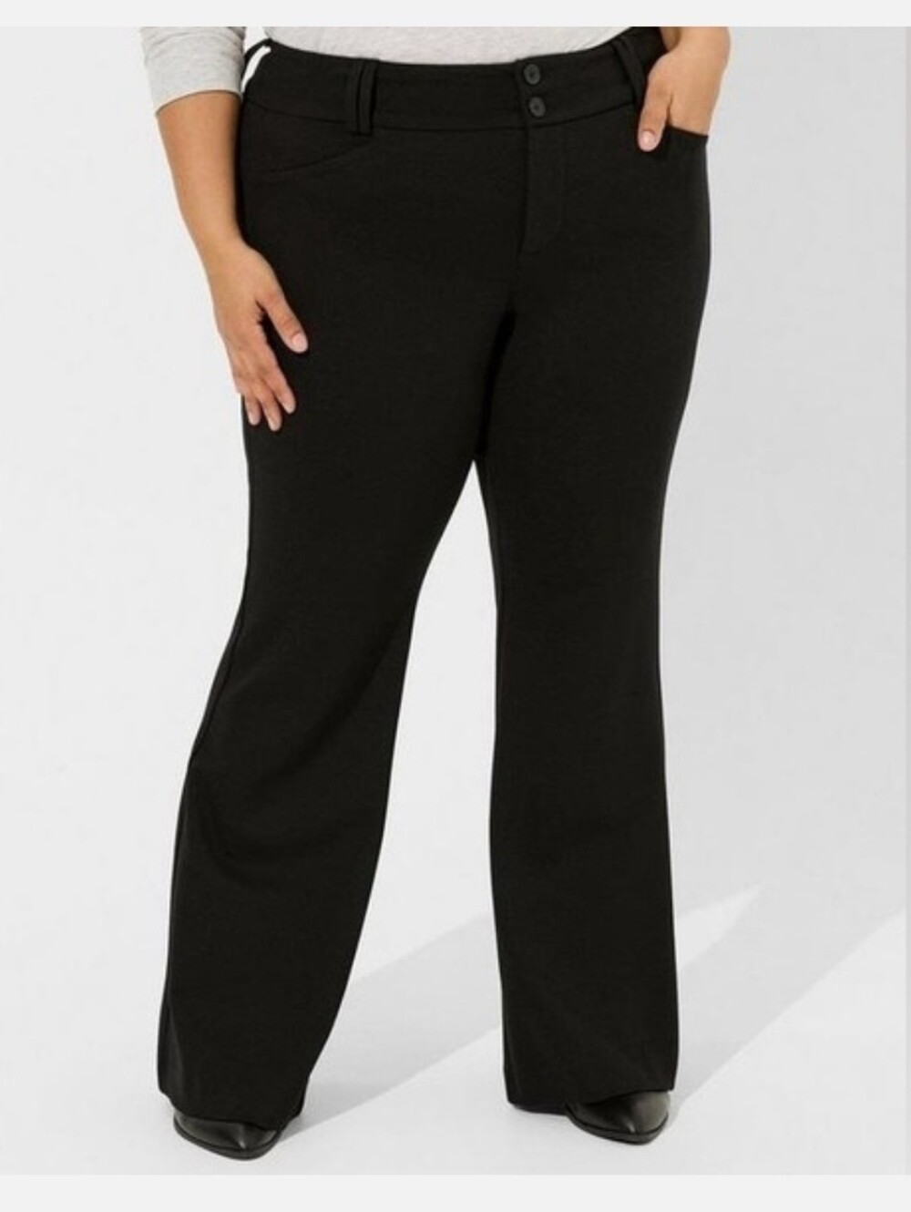 Torrid 18 Studio A-Line Luxe Ponte Flare Pant - Picture 2 of 6